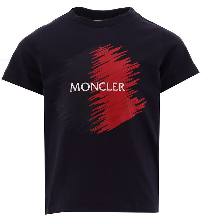 Moncler T-shirt - Navy/Rød