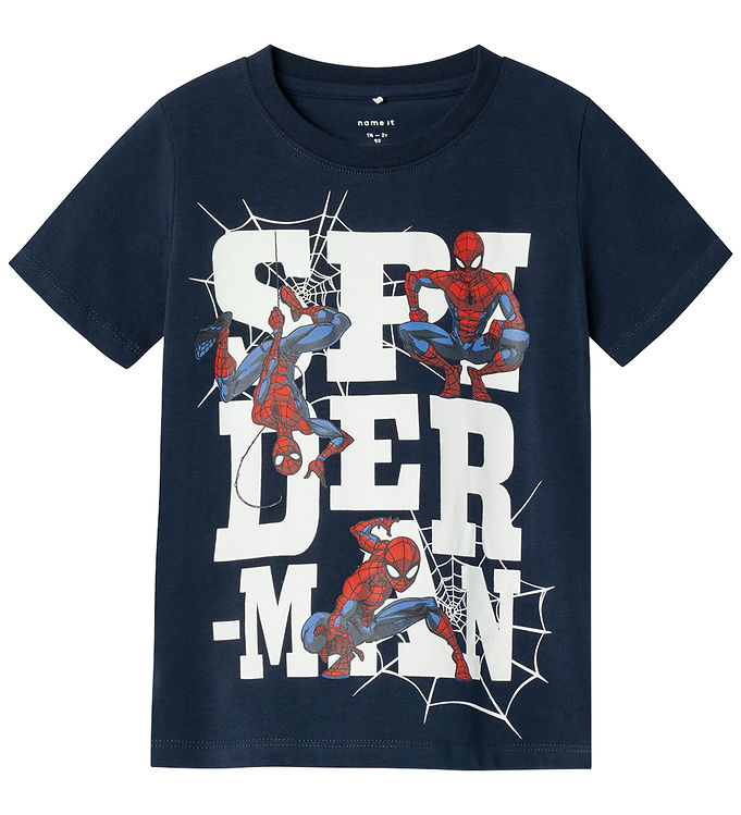 10: Name It T-shirt - NmmMakan Spiderman - Dark Sapphire