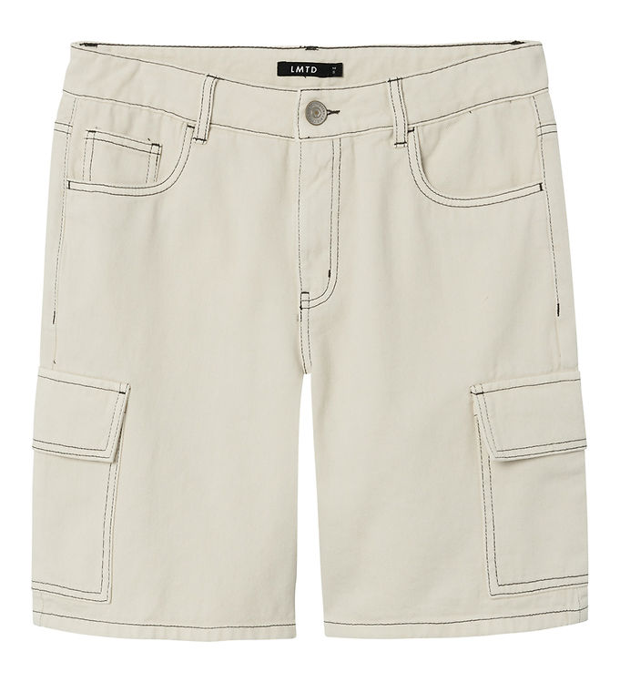 Lmtd Shorts Nlmutizza Turtledove/raven Stitches