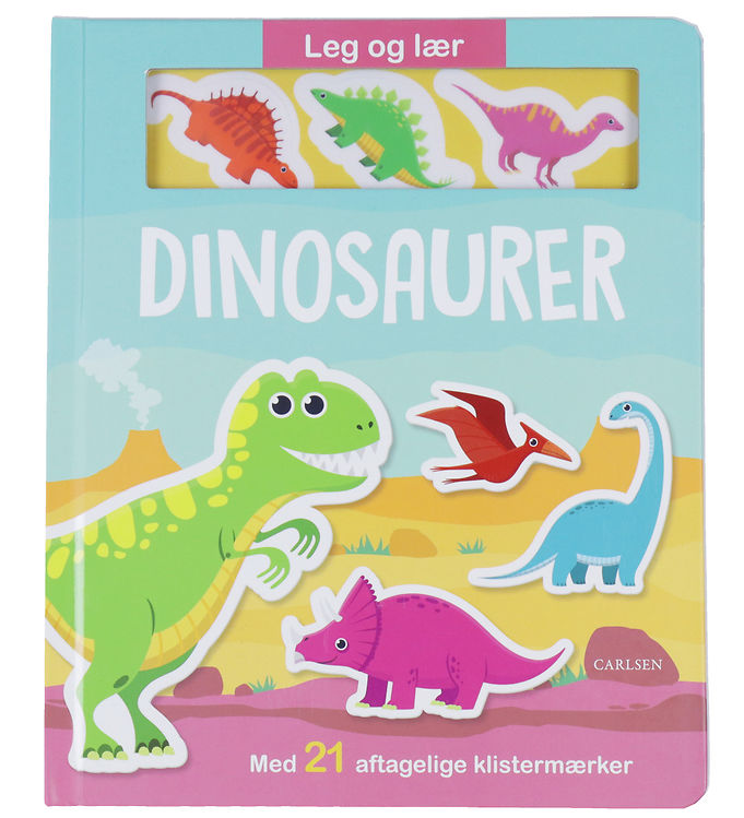 Forlaget Carlsen Klistermærkebog - Leg Og Lær Dinosaurer Dan unisex