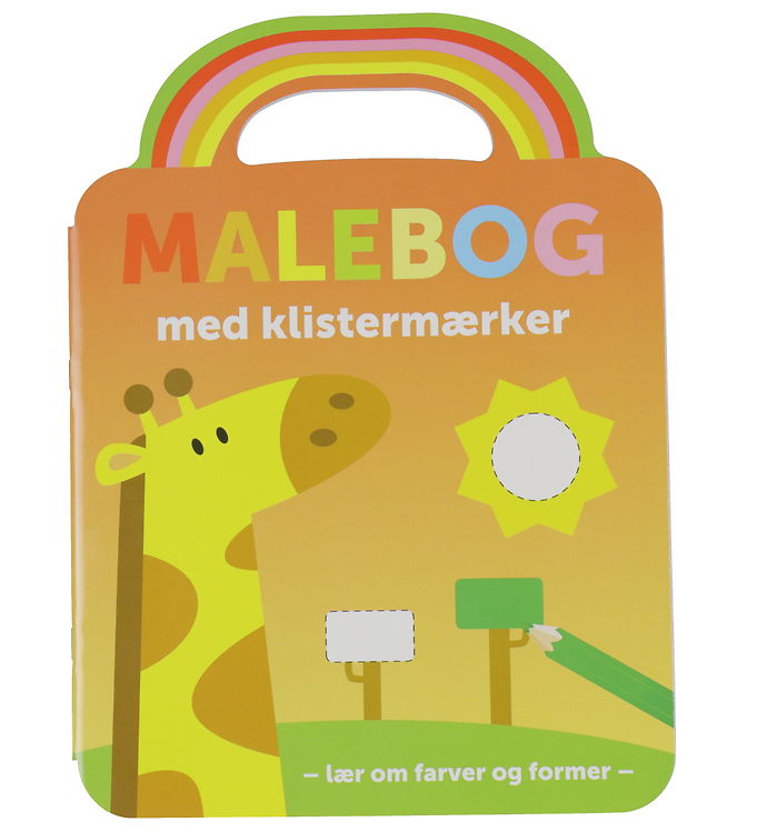 Forlaget Bolden Malebog m. Klistermærker - Giraf
