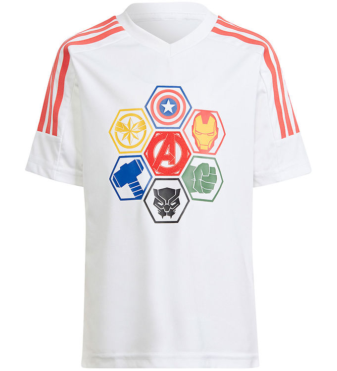 adidas Performance T-shirt - LK MRVL AV T - Hvid