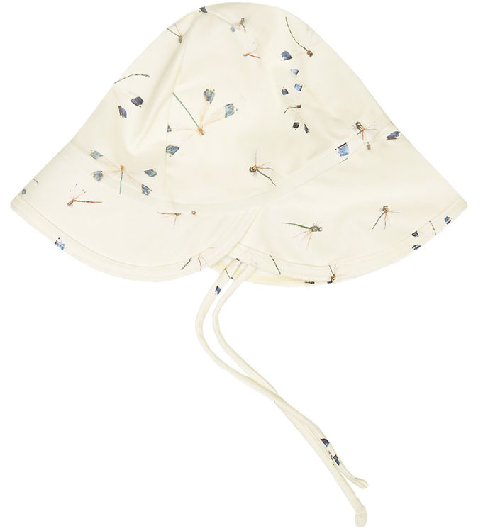 Mini A Ture Solhat Uv50 Gustas Print Yellow Dragonflies