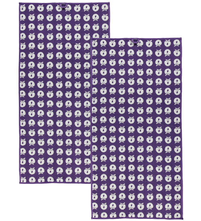 Småfolk Håndklæde - 2-pak - 70 x 140 - Purple Heart