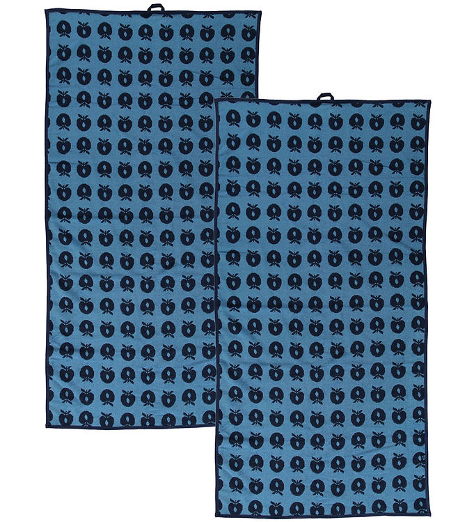 Småfolk Håndklæde - 2-pak - 70 x 140 - Blue Grotto