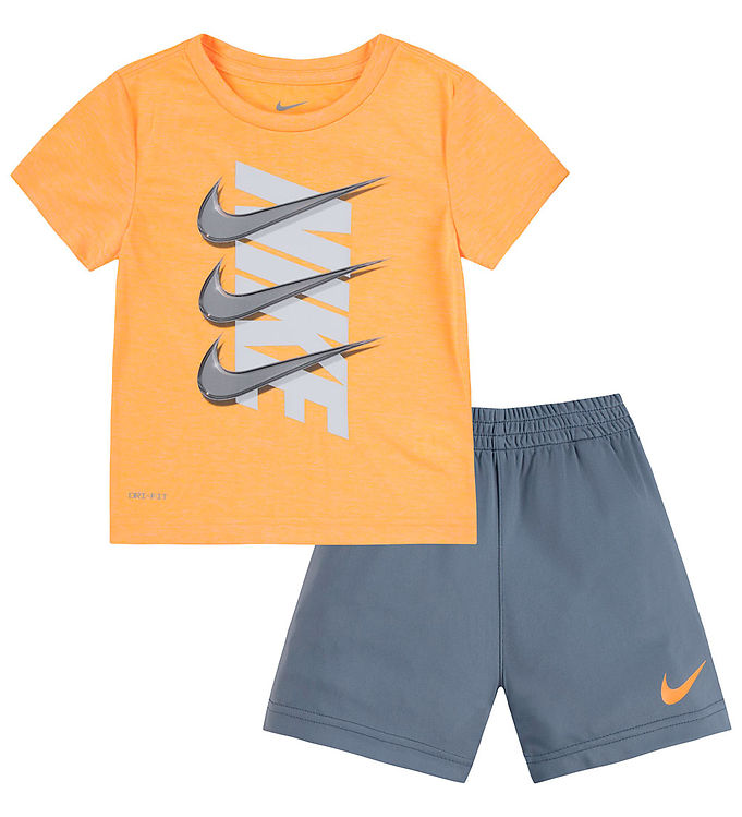 Nike Shortssæt - T-shirt/shorts - Smoke Grey