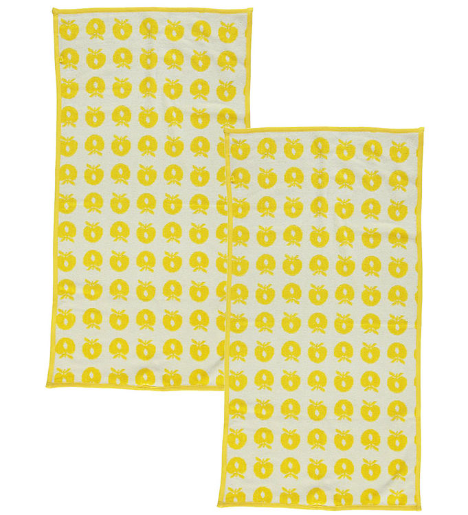 Småfolk Håndklæde - 2-pak - 50x100 - Gul