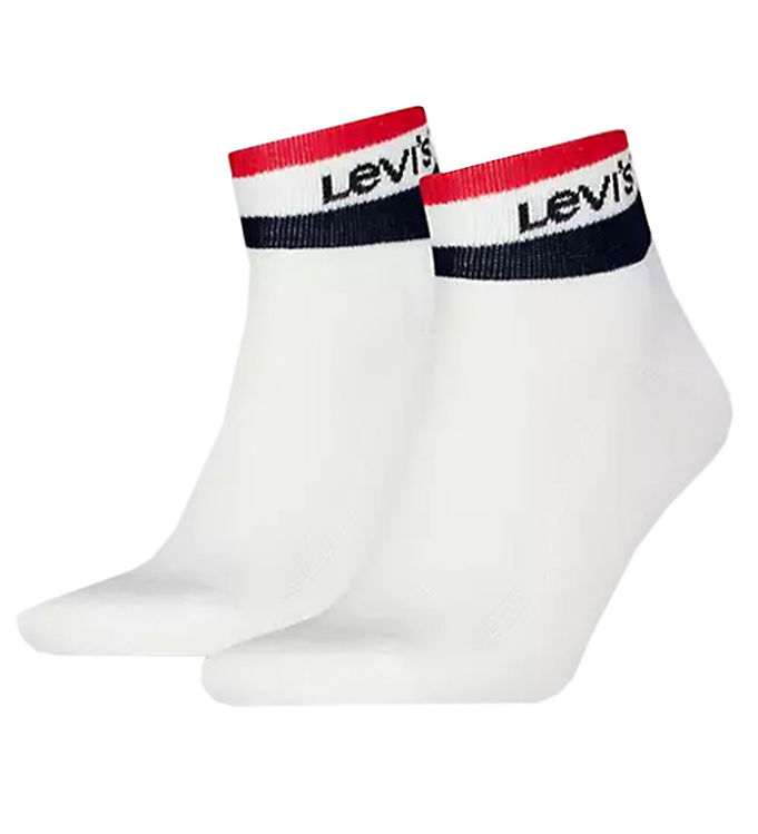 Levis Ankelstrømper Pak Hvid