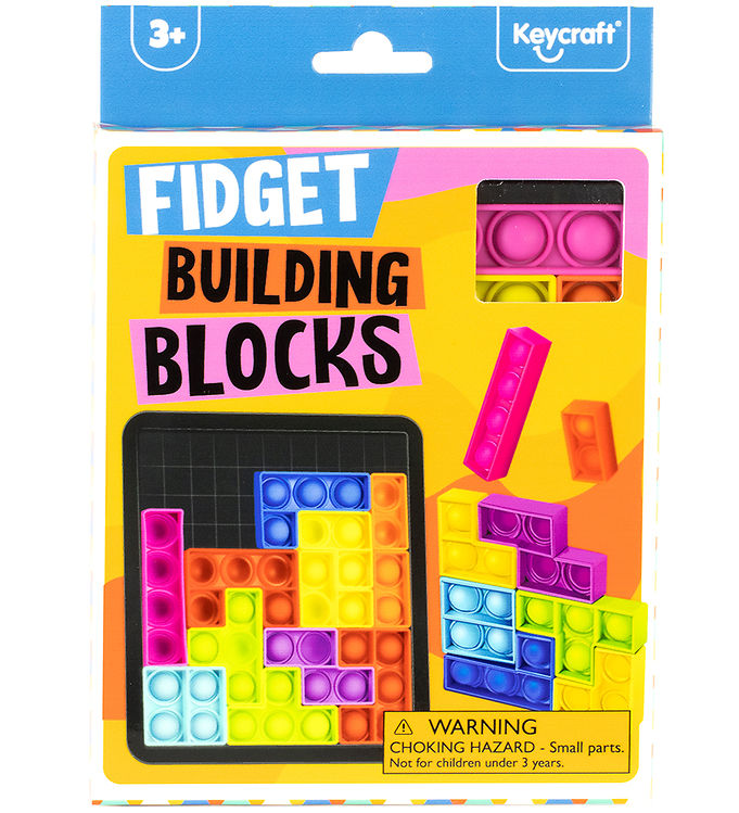 Keycraft Legetøj - Pop-it Fidget Building Blocks unisex