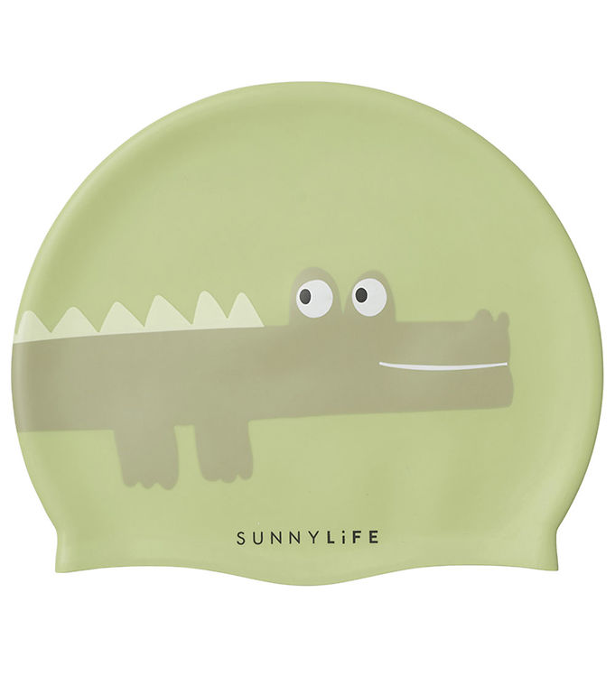 SunnyLife Badehætte - Krokodille - Grøn