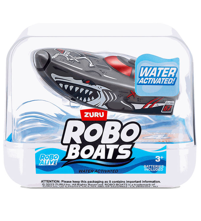 Robo Alive Badelegetøj - Robo Boats - Grå
