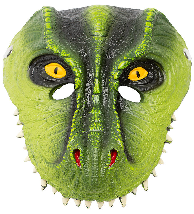 Great Pretenders Udklædning - T-Rex Dino Maske Grøn male