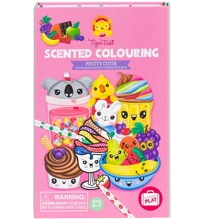 Tiger Tribe Farvesæt - Scented Colouring - Fruity Cutie