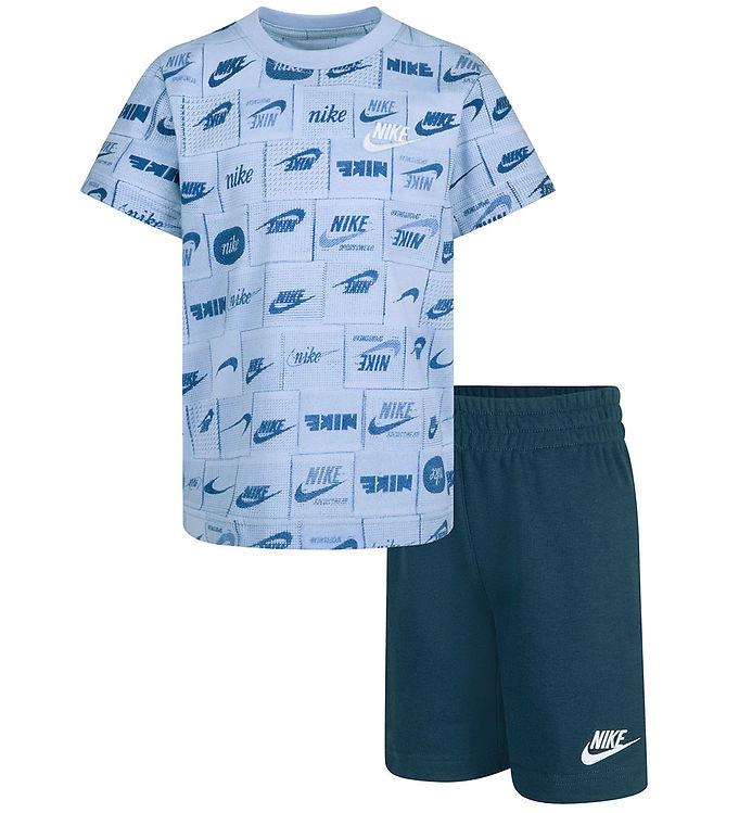 Nike Shortssæt - T-shirt/shorts - Court Blue
