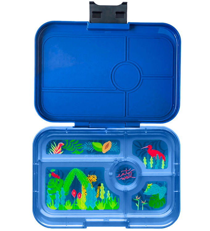 Yumbox Madkasse m. 5 Rum – Bento Tapas – Monte Carlo Blue/Jungle