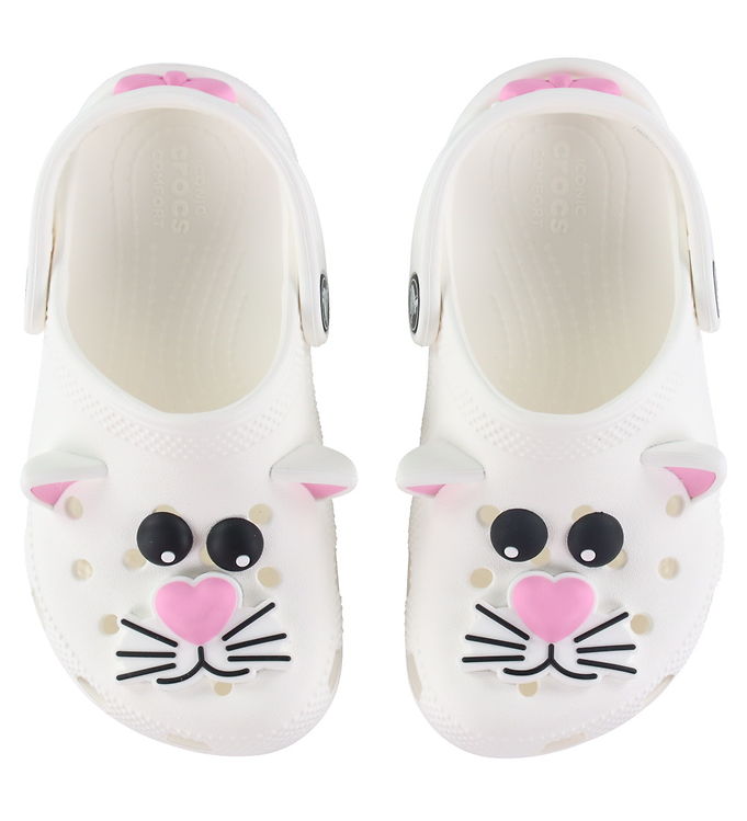 Crocs Sandaler - Classic IAM Cat Clog T Hvid/Pink female