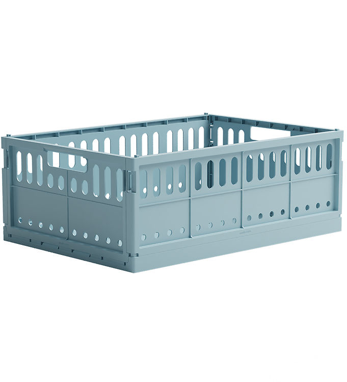 Made Crate Foldekasse - Maxi - 48x33x17,5 cm - Crystal Blue