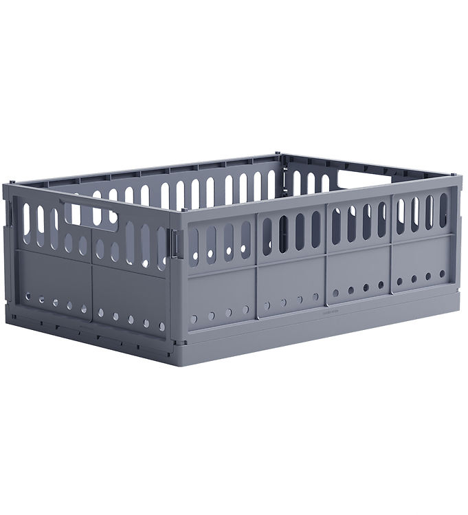 Made Crate Foldekasse – Maxi – 48x33x17,5 cm – Blue Grey