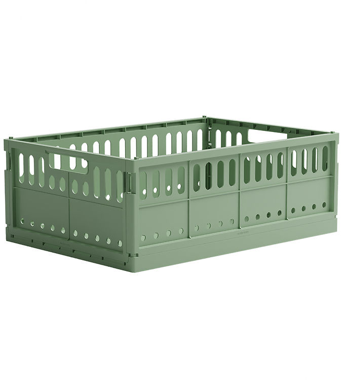 Made Crate Foldekasse – Max – 48x33x17,5 cm – Green Bean Green
