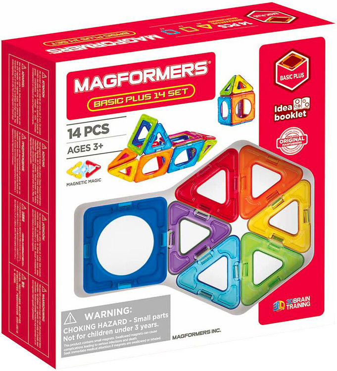 Magformers Magnetsæt - 14 Dele - Basic Plus