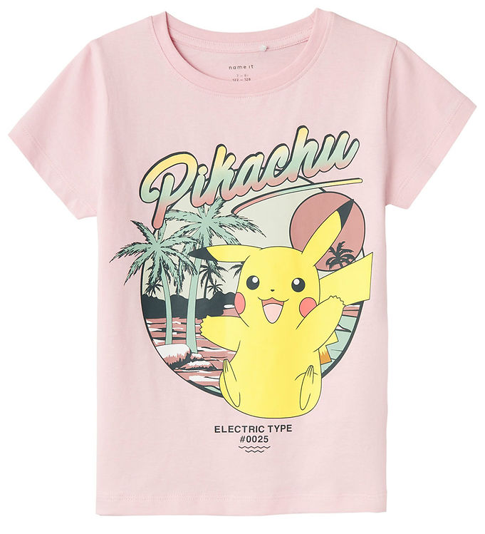 Name It T-shirt - NkfAxaja Pokémon - Parfait Pink m. Pikachu