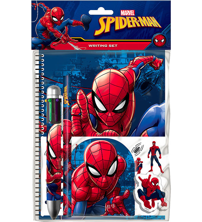 Spiderman Skrivesæt m. Multicolor Pen