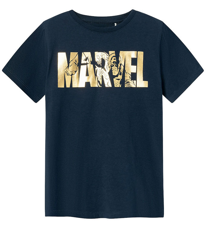 Name It T-Shirt - NkmMango Marvel - Dark Sapphire