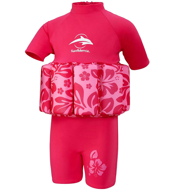 Konfidence Svømmevest - Hibiscus Oahu - Pink