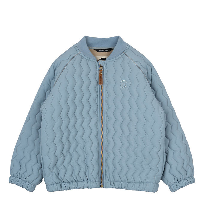Mikk Line Bomberjakke Faded Denim Bille