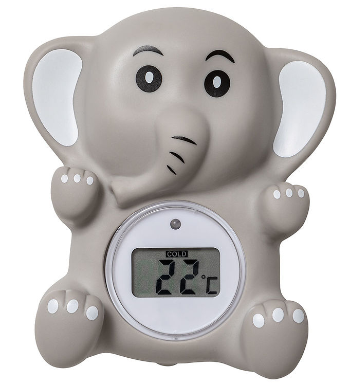 Billede af Oopsy Badetermometer - Elefant - Digitalt - Grå