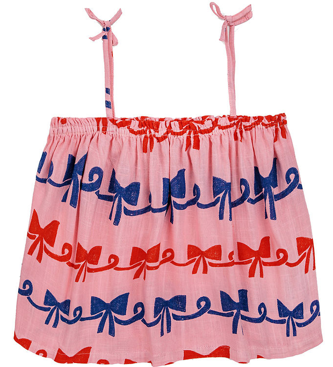 Bobo Choses Top Ribbon Bow Pink