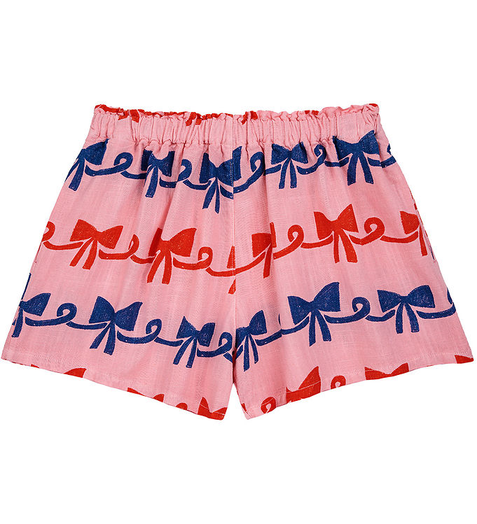 Bobo Choses Shorts Viskose Hør Ribbon Bow Pink