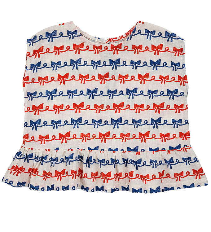 Bobo Choses Shirt Ribbon Bow Offwhite