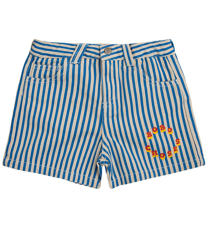 Bobo Choses Shorts Circle Stripes Blå
