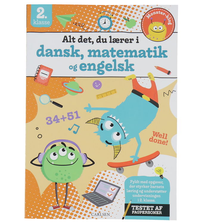 Forlaget Carlsen Bog - Alt det du lærer i Dansk, Matematik og En unisex