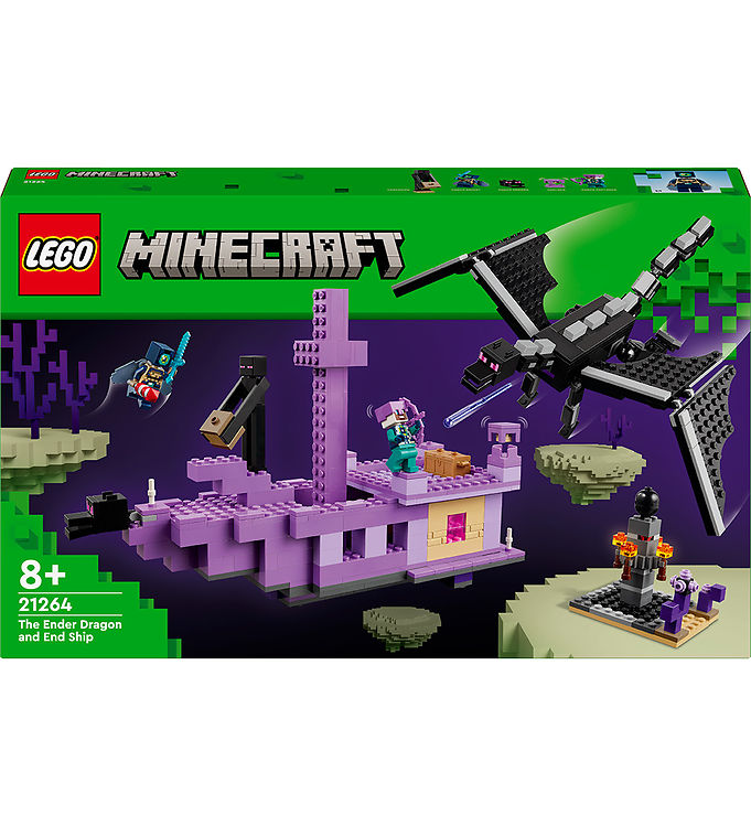 Lego   Minecraft Ender-dragen Og End-skibet 21264 657 Dele