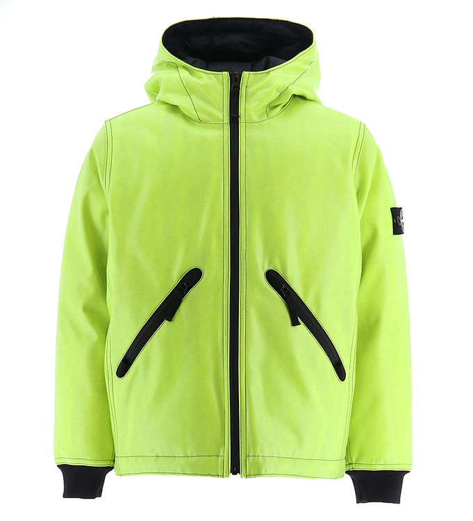 Stone Island Dunjakke M. Pu Farveskift Lemon/navy