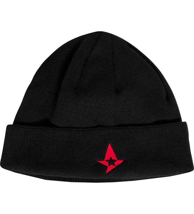 Hummel Beanie Strik Ast Fan Red Logo Sort
