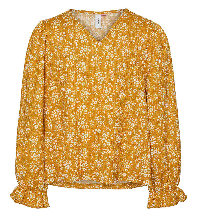 Vero Moda Girl Bluse Vmmaya Golden Spice Snow White