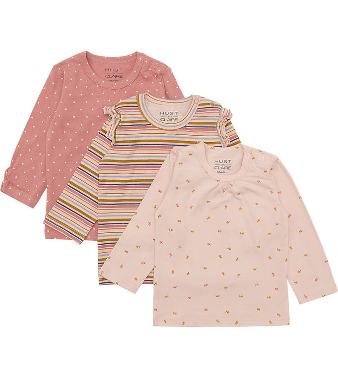 Hust And Claire Bluse 3-pak Alda Peach Dust