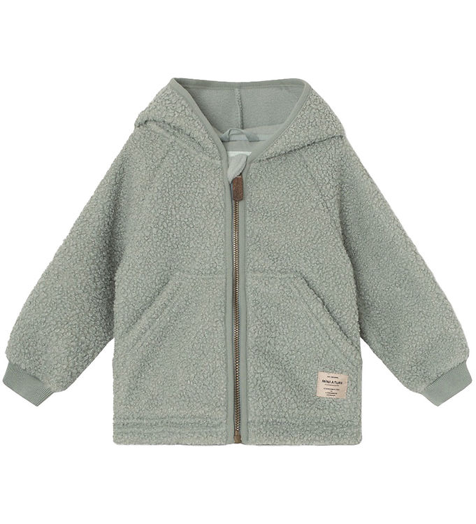 Mini A Ture Fleecejakke Teddy Matliff Pale Green