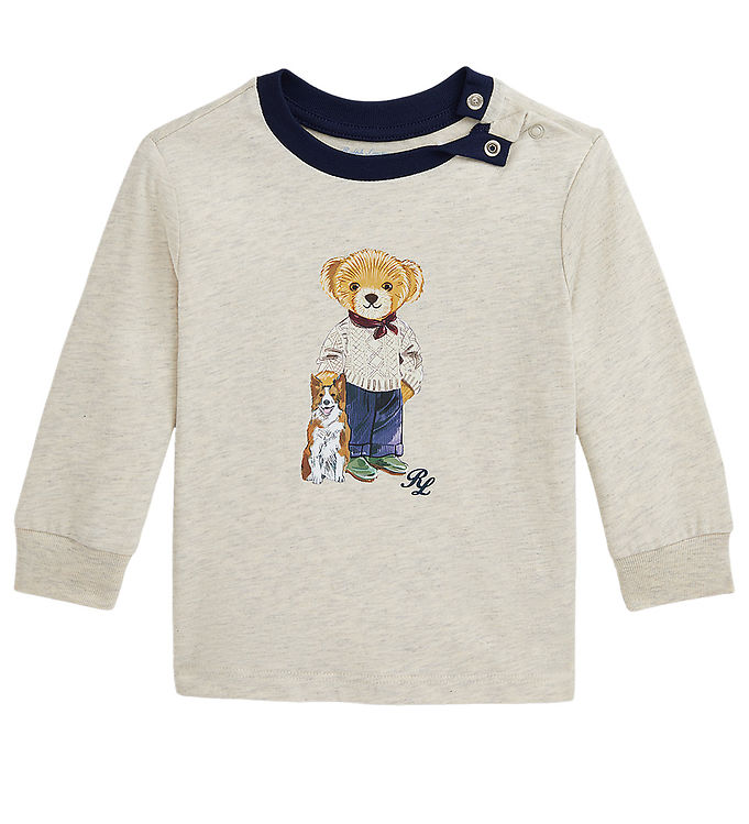 Polo Ralph Lauren Bluse Beigemeleret Bamse