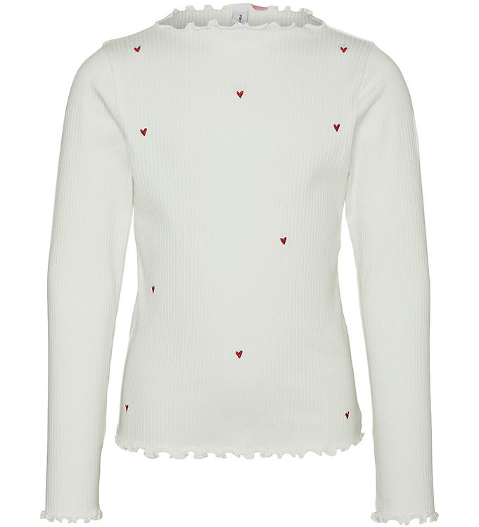 Vero Moda Girl Bluse Vmlavender Snow White Fine Whirl Embrod