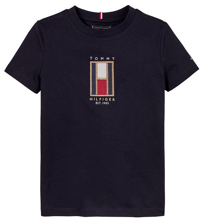 Tommy Hilfiger T Shirt Flag Embroidered Desert Sky