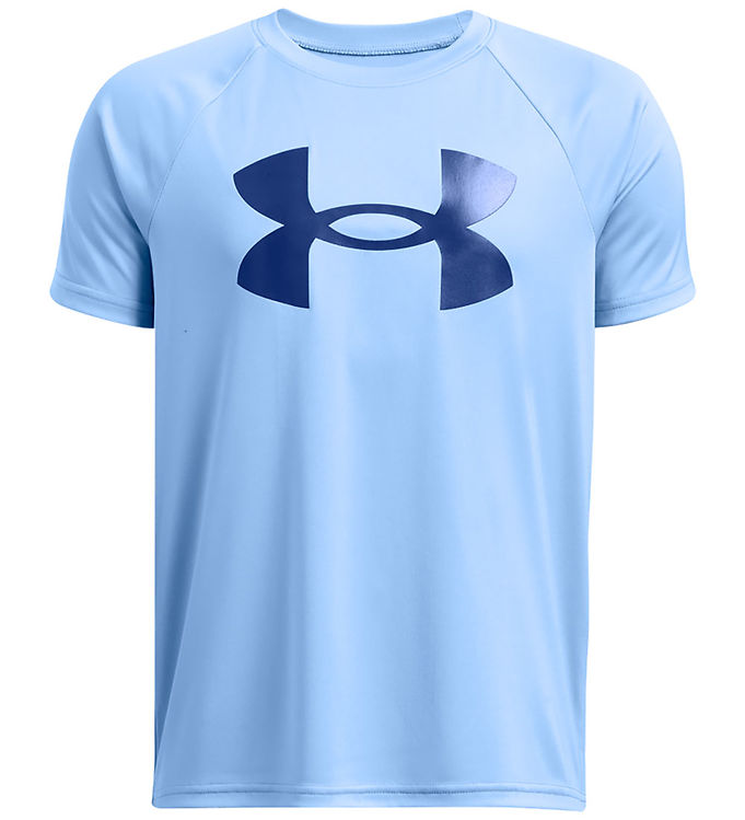 Under Armour T Shirt Tech Big Logo Horizon Blue/mørkeblå
