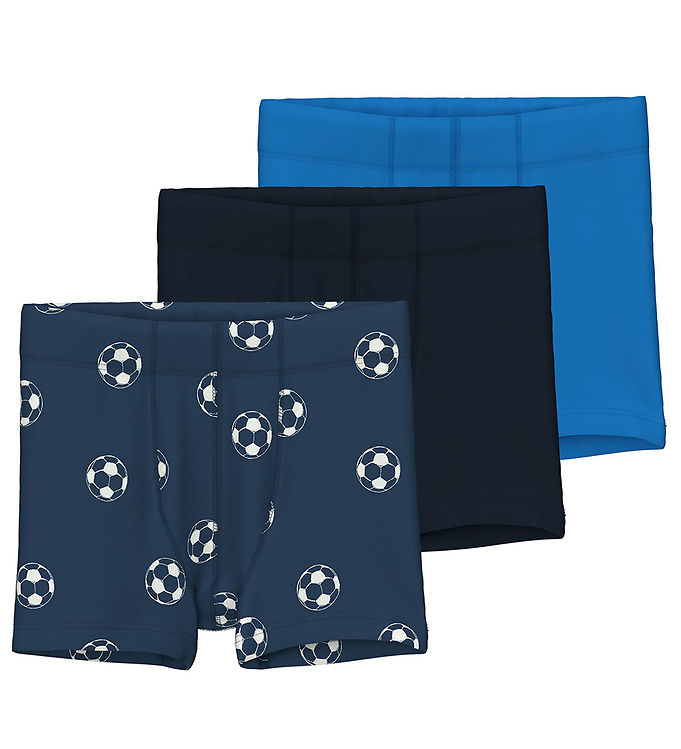 Name It Boxershorts 3-pak NmmTights Dark Denim Blå 110