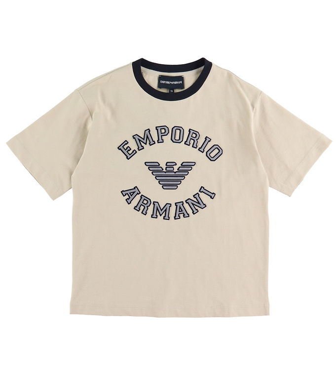 Emporio Armani T Shirt Oxford Tan/grå