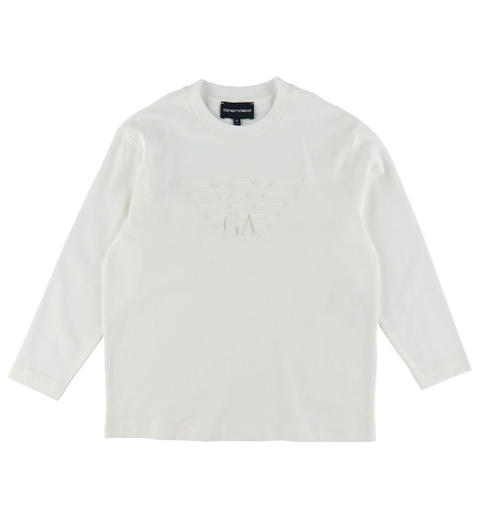 Emporio Armani Bluse Hvid M Logo