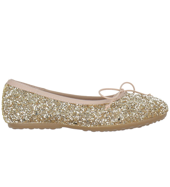 Bisgaard Ballerina Hjemmesko – Lucy – Gold Glitter