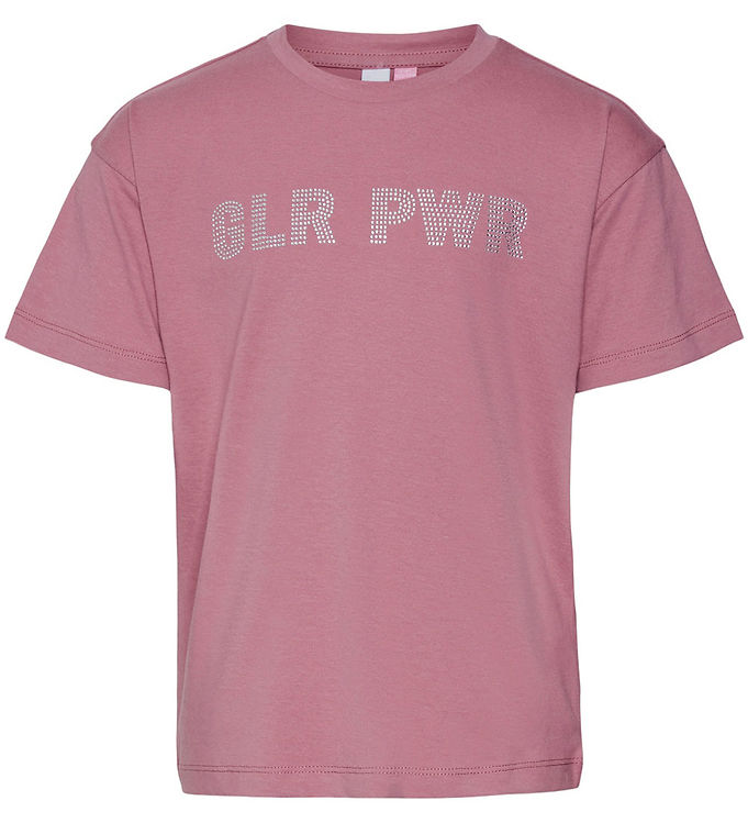 Vero Moda Girls T Shirts Vmstudy Mesa Rose/silver Rhine Ston